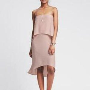 NWOT Banana Republic Blush Pink Tiered Midi Dress